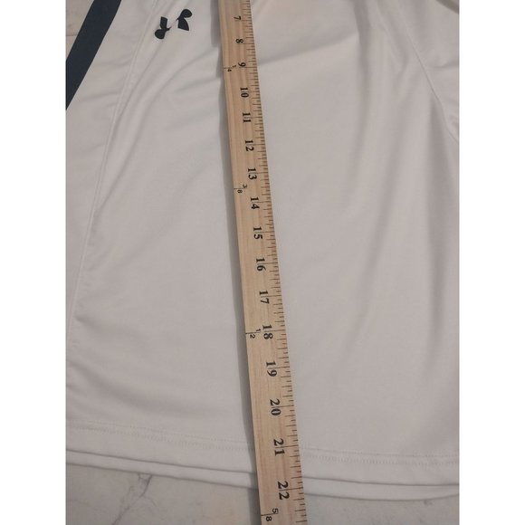 Under Armour Authentic Performance Basketball Shorts White Gold Blue Mens Medium - Picture 8 of 9